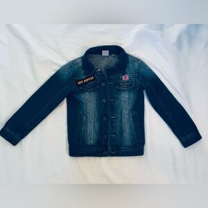 The Beatles Jean Denim Jacket with Sgt Pepper patch, size kids small, like new